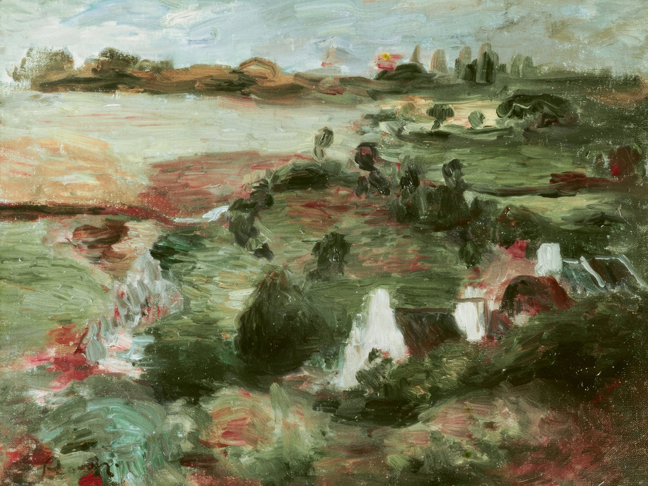 Bretagne landskap av Pierre Auguste Renoir