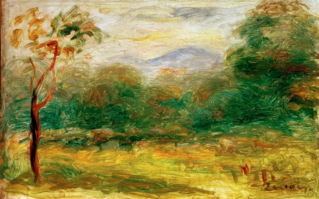 Landskapet til Midi (Cagnes) av Pierre Auguste Renoir