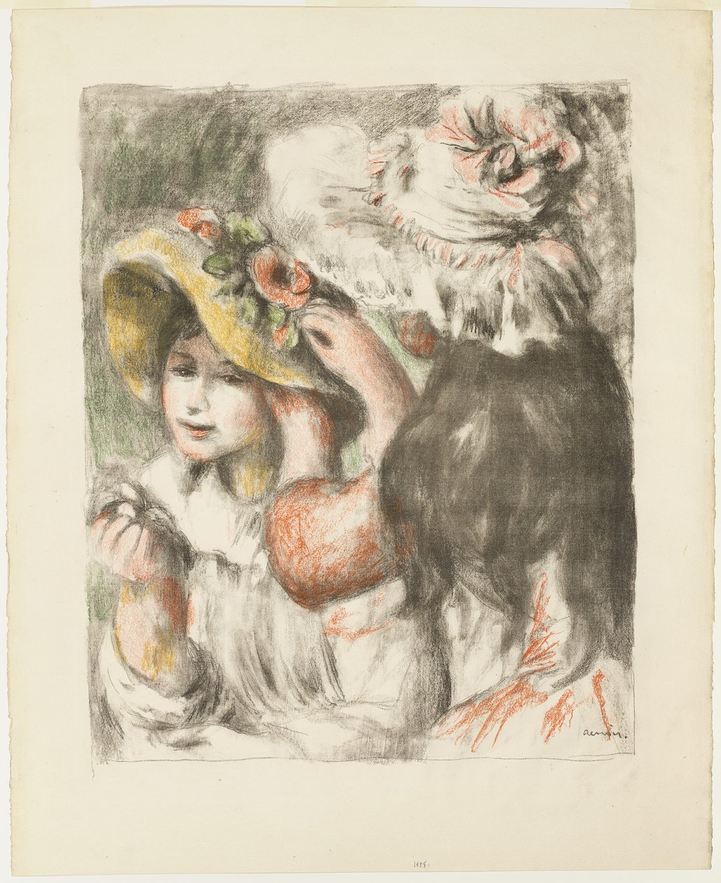 Feste hatten av Pierre Auguste Renoir