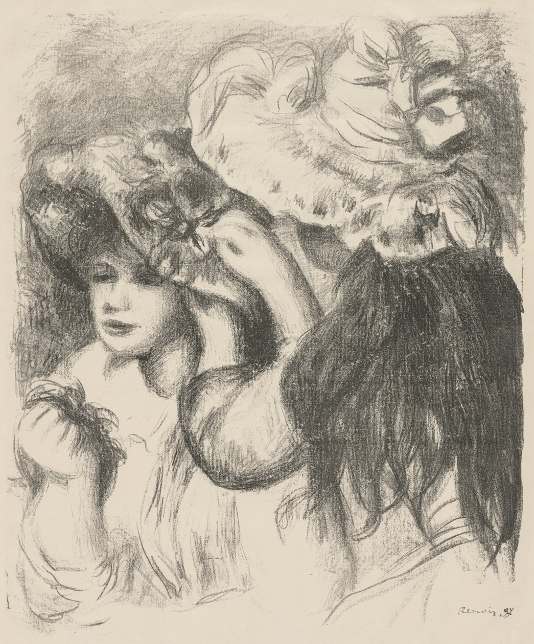 Feste hatten av Pierre-Auguste Renoir