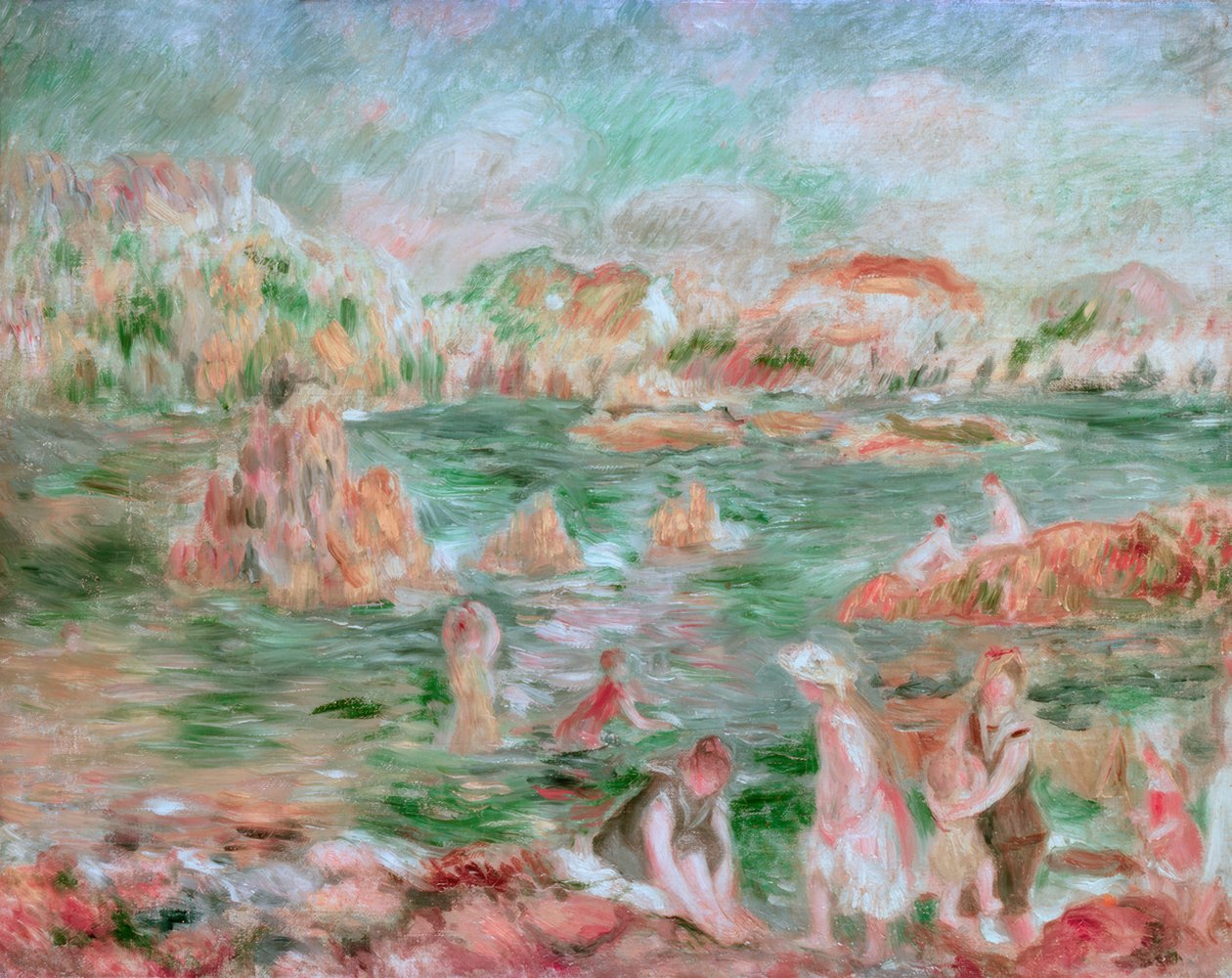 Guernsey Beach av Pierre Auguste Renoir