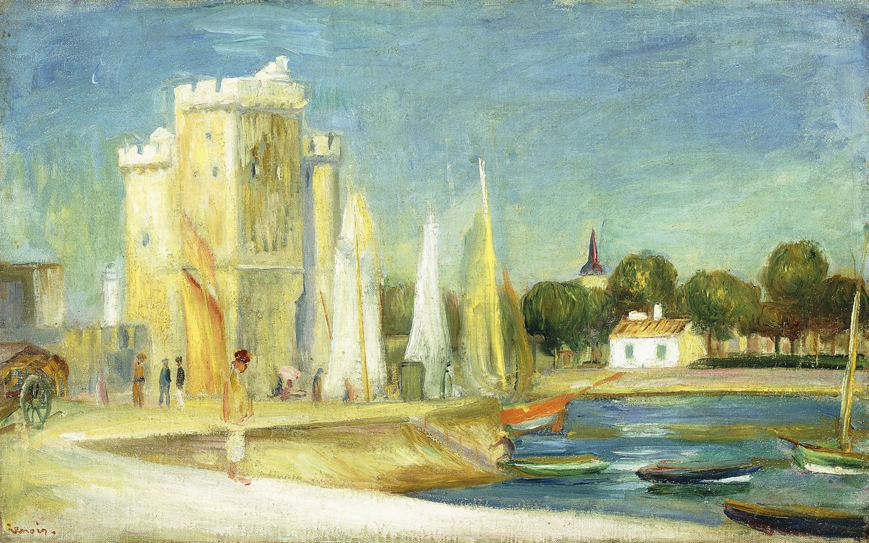 Havn i La Rochelle, 1896 av Pierre Auguste Renoir