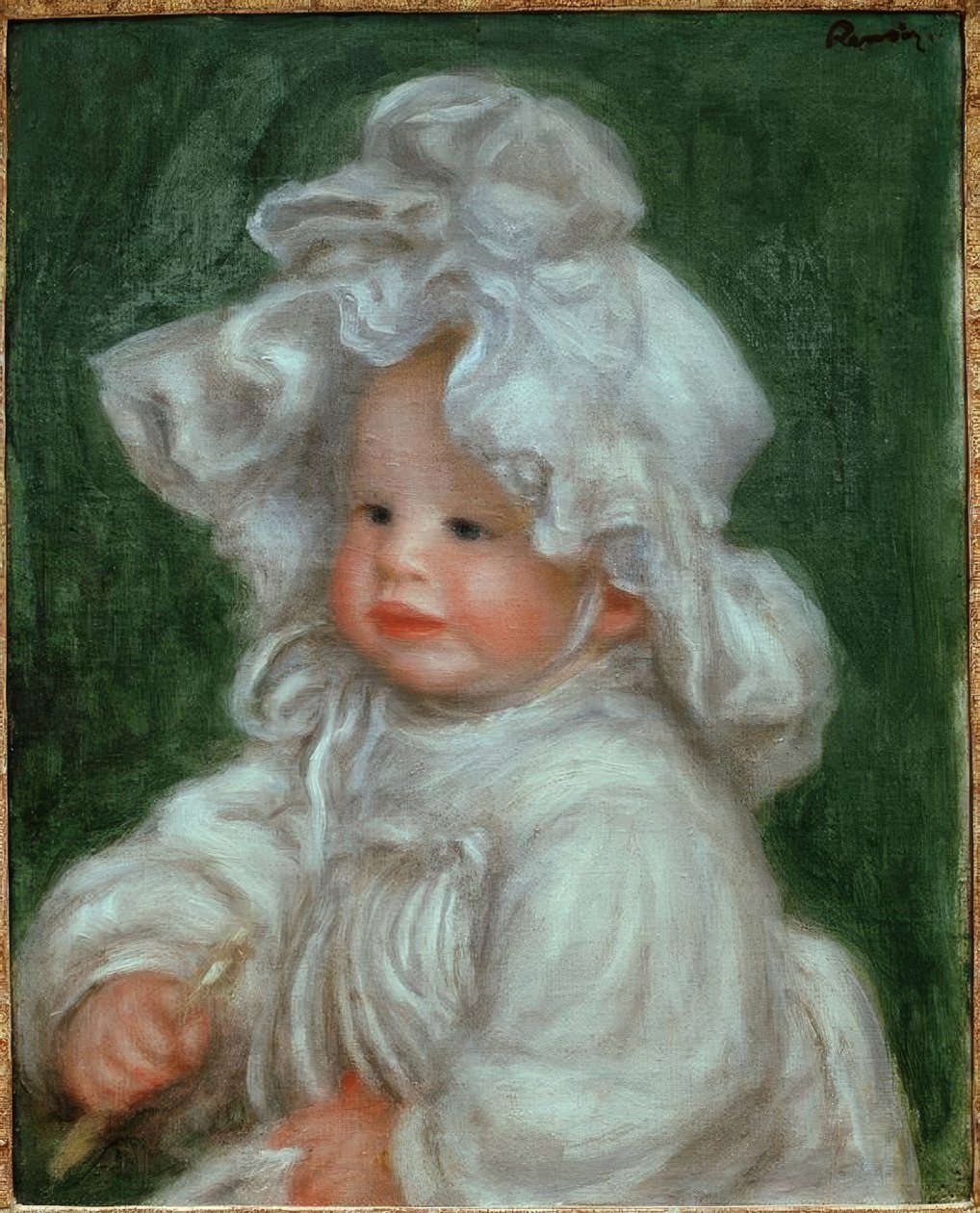 Portrett av Claude Renoir. Coco a la Charlotte av Pierre Auguste Renoir