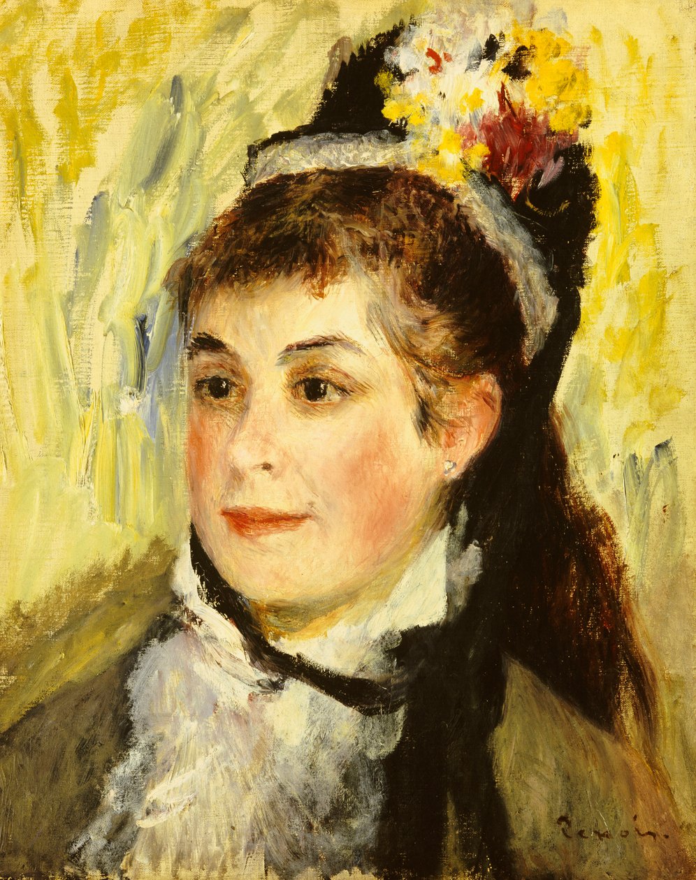 Portrett av Madame Edmond Renoir, 1876 av Pierre Auguste Renoir