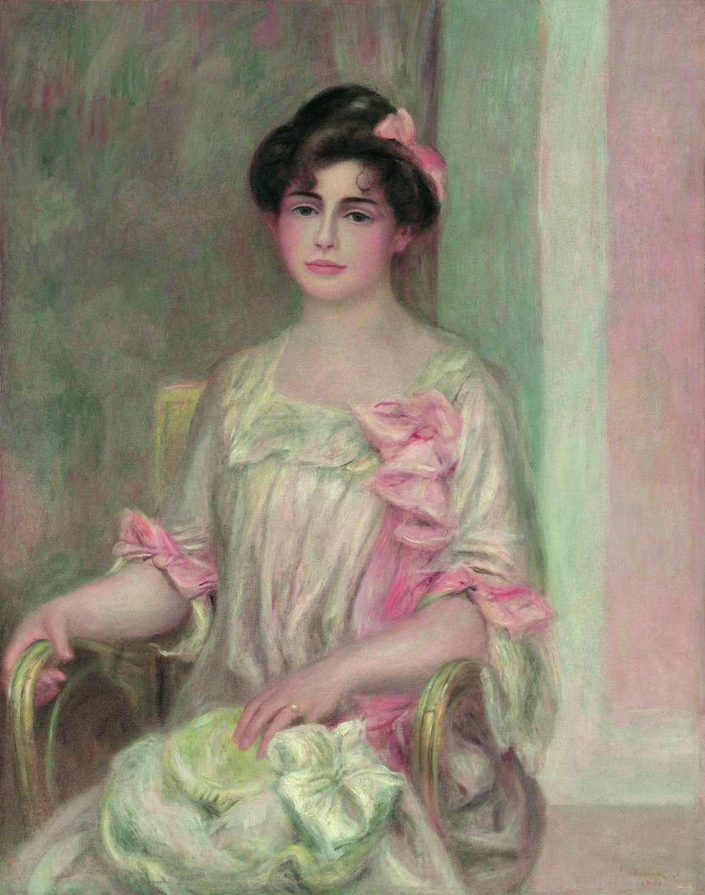 Portrett av Madame Josse Bernheim-Dauberville født Mathilde Adler, 1901. av Pierre Auguste Renoir