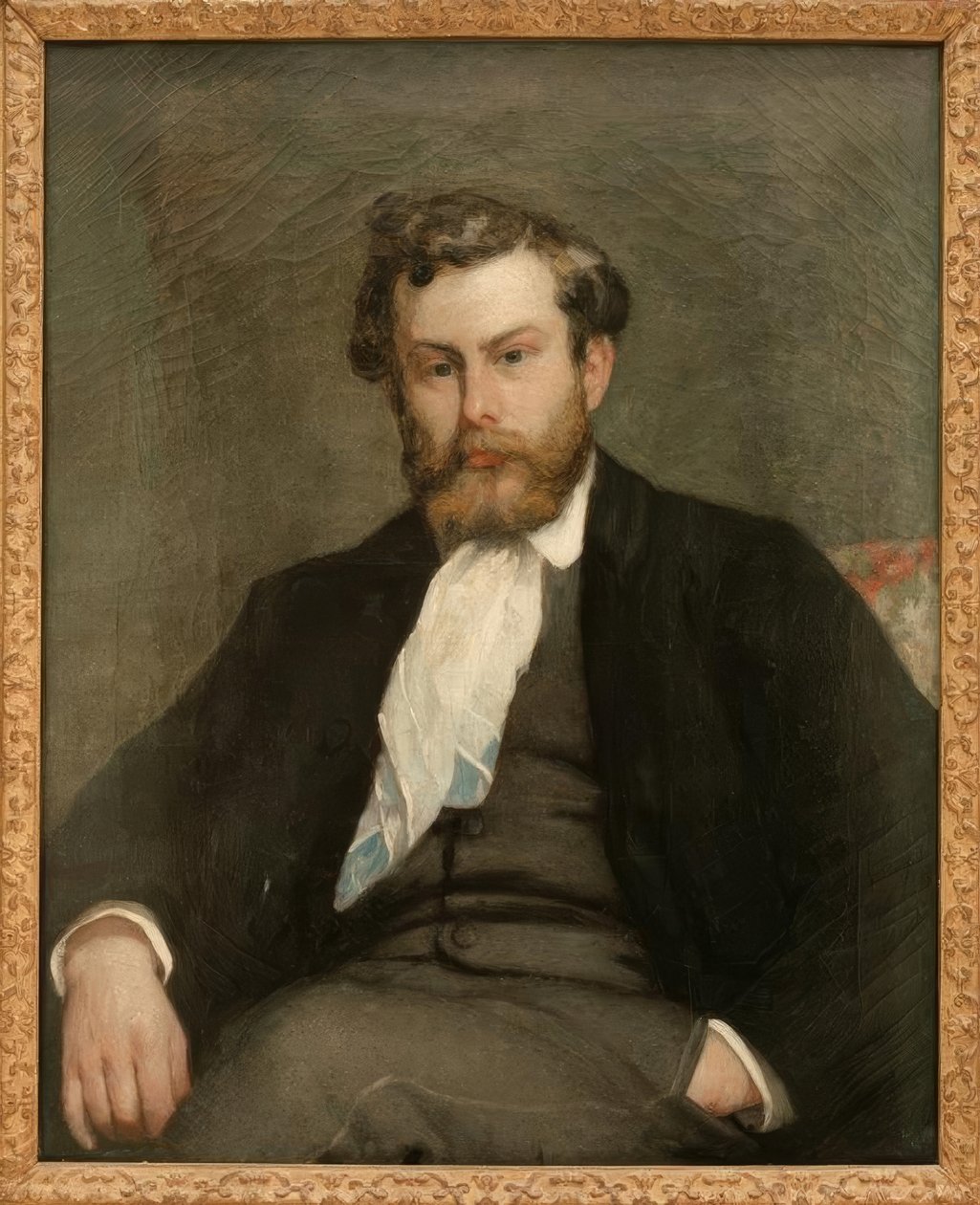 Portrett av maleren Alfred Sisley av Pierre Auguste Renoir