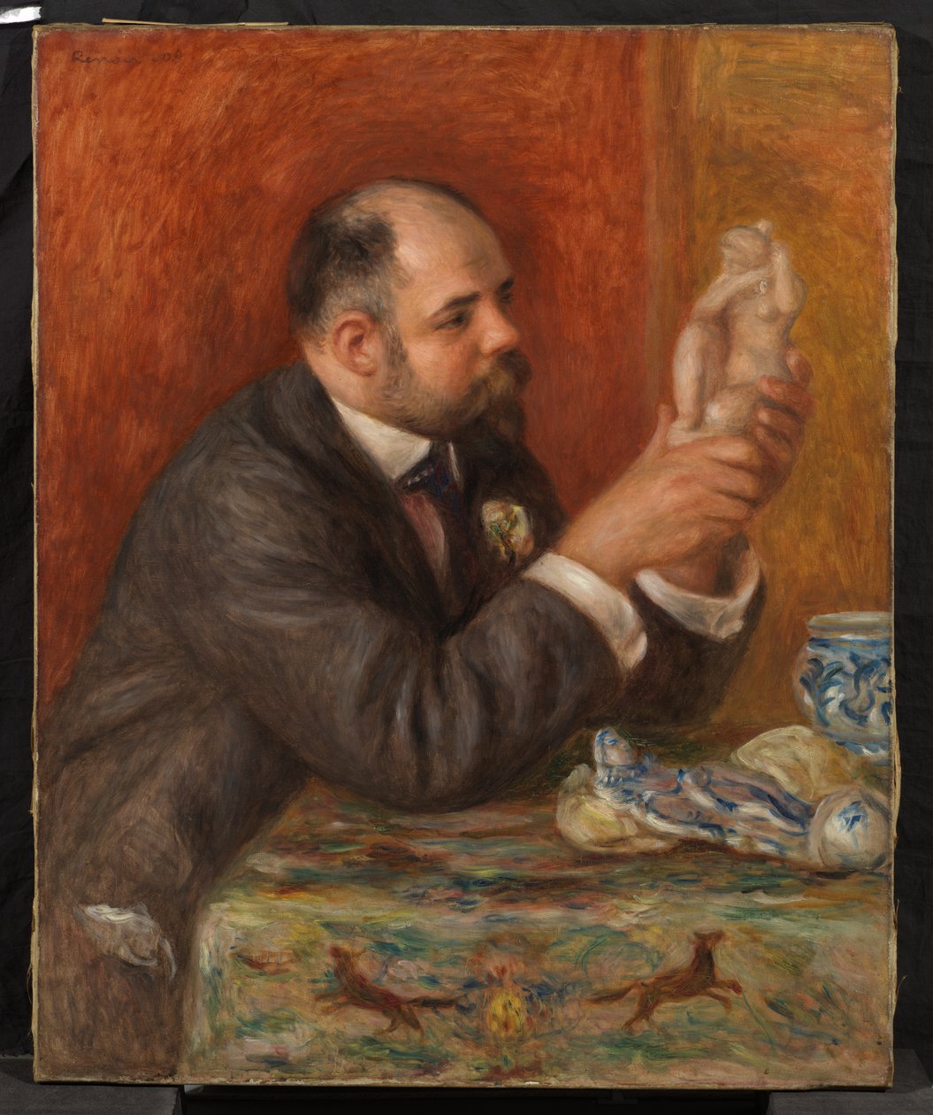 Portrett av Ambroise Vollard av Pierre Auguste Renoir