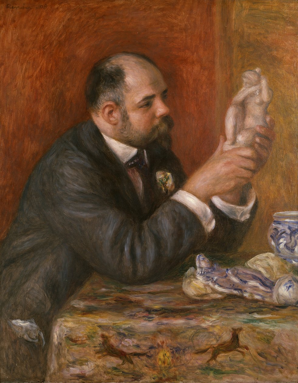 Portrett av Ambroise Vollard 1865-1939, 1908. av Pierre Auguste Renoir