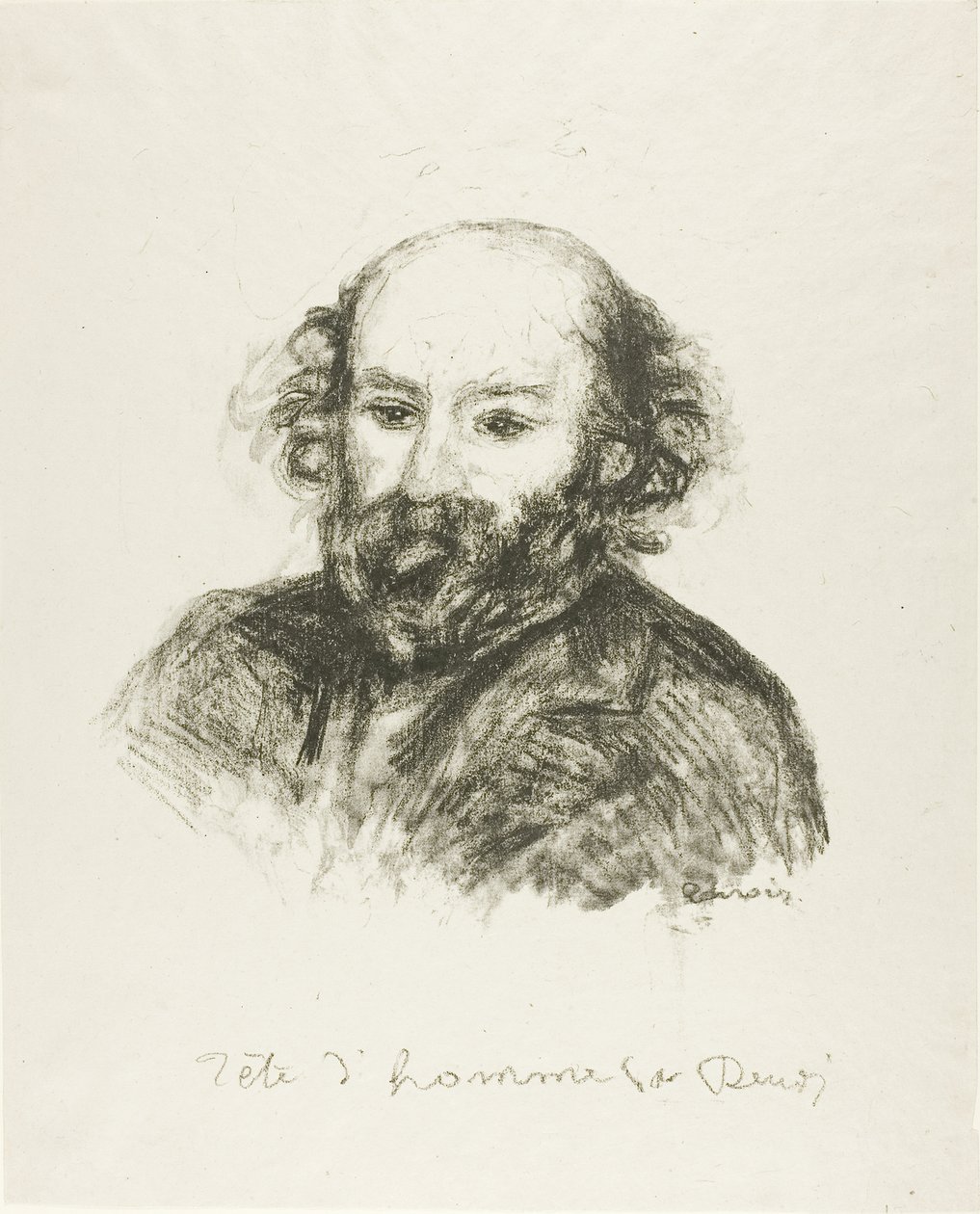 Portrett av Cezanne av Pierre Auguste Renoir