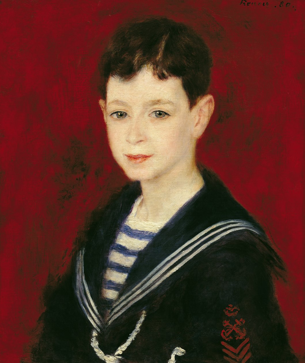 Portrett av Fernand Halphen (1872-1917) 1880 (olje på lerret) av Pierre Auguste Renoir