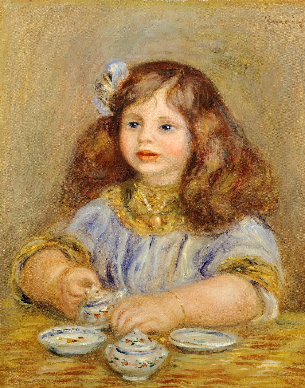 Portrett av Genevieve Bernheim de Villers (1907-1936), fremtidig grevinne Jean de la Chapelle av Pierre Auguste Renoir