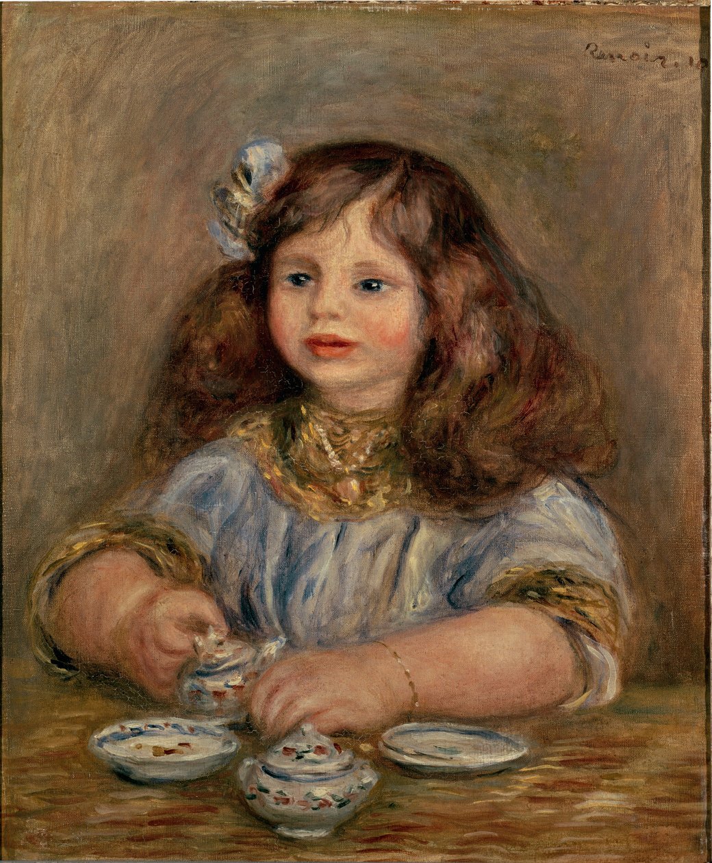 Portrett av Genevieve Bernheim de Villers (1907-1936), fremtidig grevinne Jean de la Chapelle av Pierre Auguste Renoir