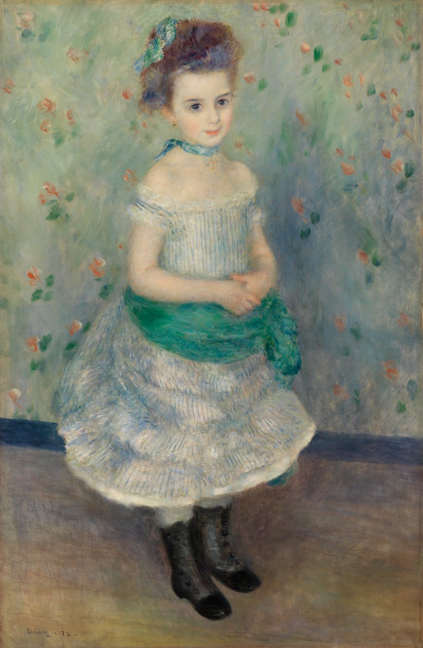 Portrett av Jeanne Durand-Ruel (Portrett av frøken J.) av Pierre Auguste Renoir