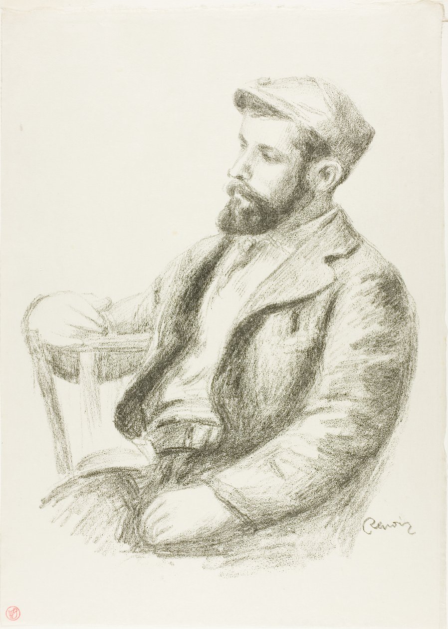 Portrett av Louis Valtat av Pierre Auguste Renoir