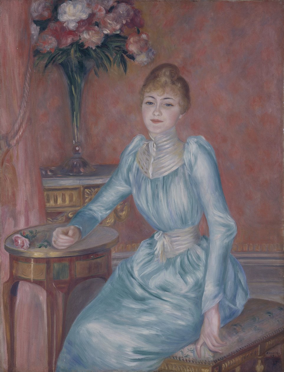 Portrett av Madame de Bonnières Henriette Arnaud-Gentil, Gräfin de Bonnières av Pierre Auguste Renoir