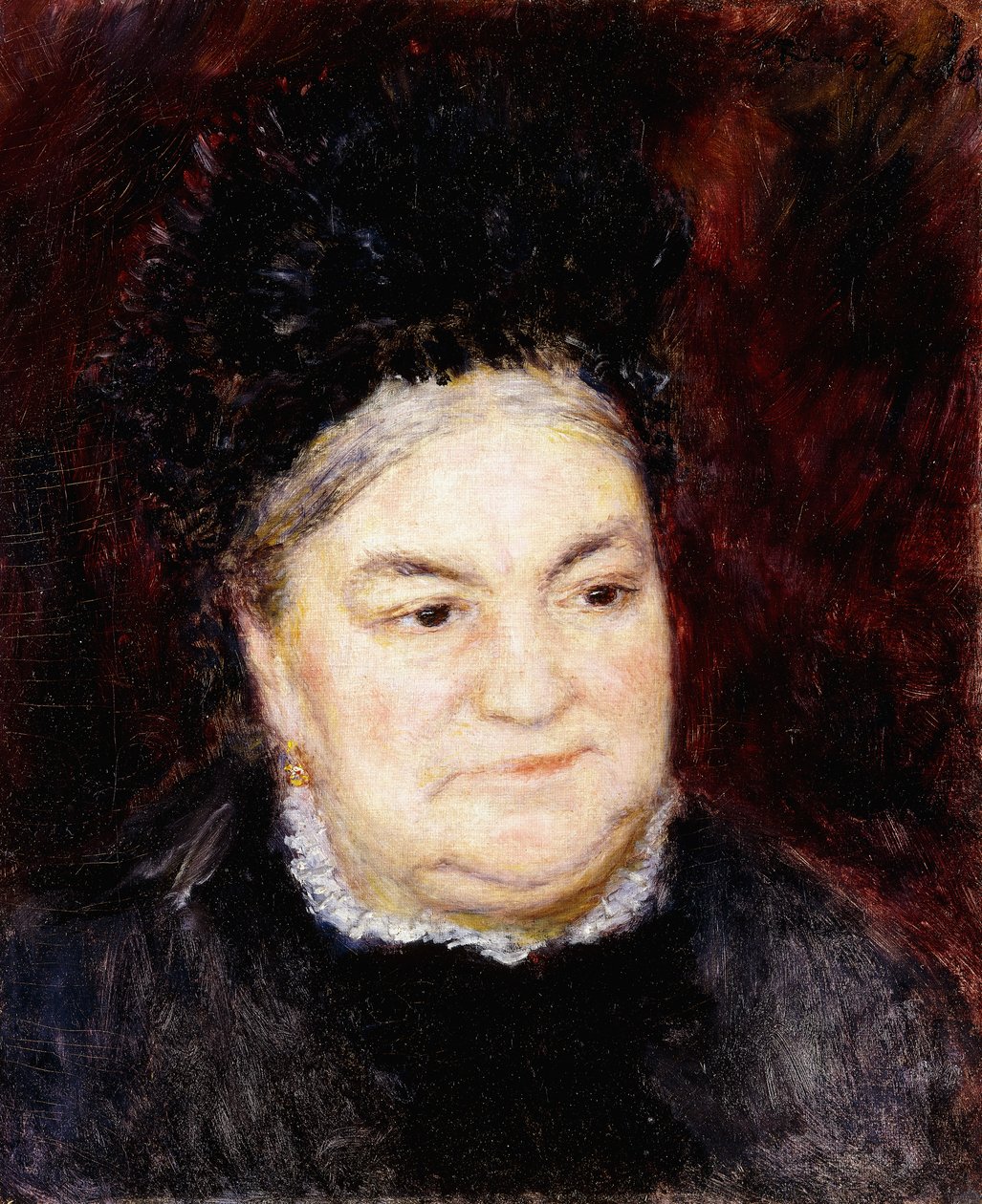Portrett av gammel kvinne av Pierre Auguste Renoir