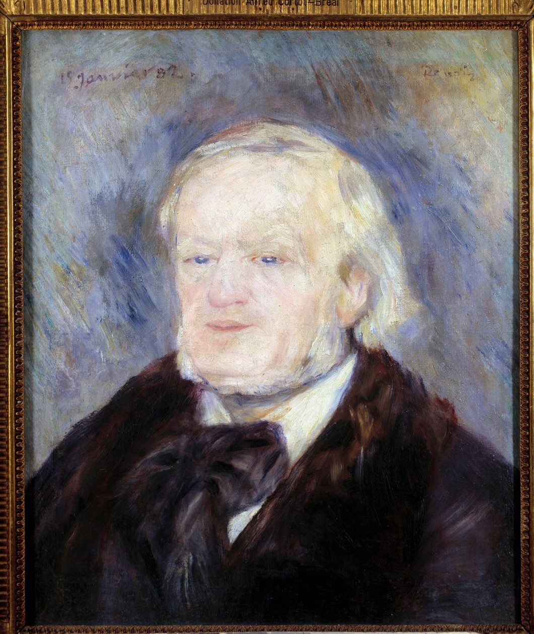 Portrett av Richard Wagner (1813 - 1883). Maleri av Pierre Auguste Renoir (1841-1919) av Pierre Auguste Renoir