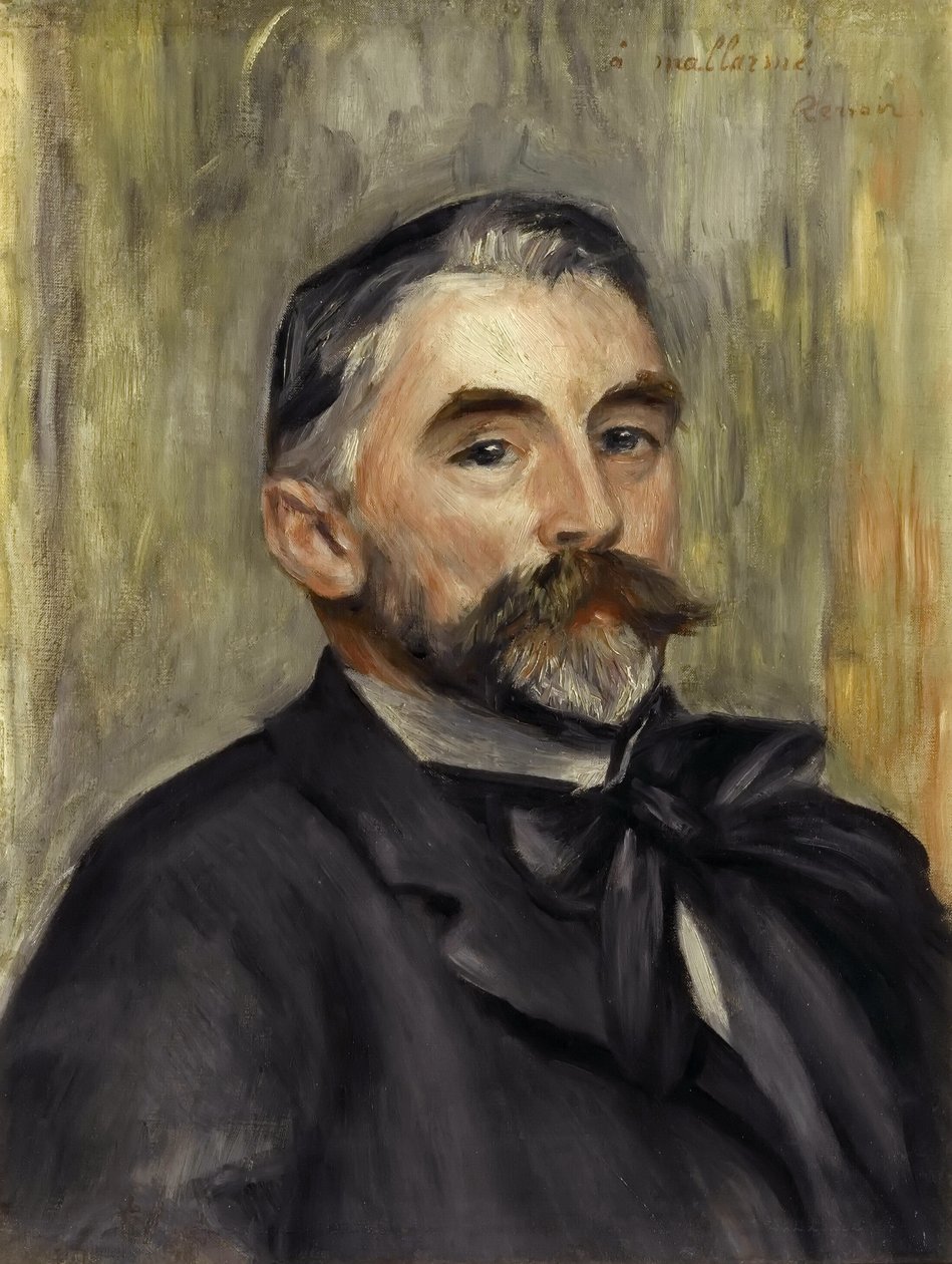 Portrett av Stéphane Mallarmé 1842-1898 av Pierre Auguste Renoir