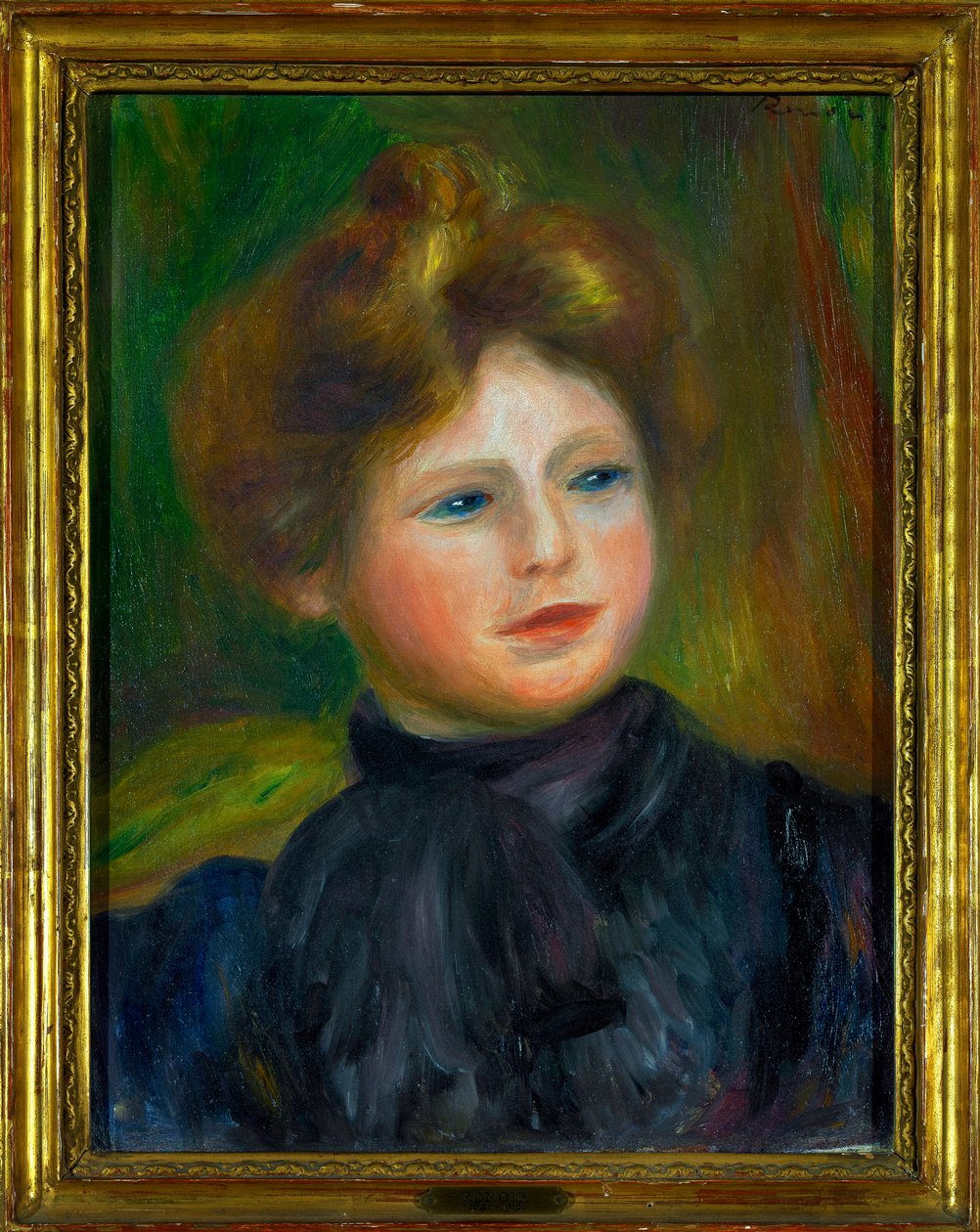 Portrett av kvinnemaleri av Pierre Auguste Renoir (1841-1919) 1916 Dim 0,35 x 0,27 m Paris Louvre museum Obligatorisk omtale: Donasjon Helene og Victor Lyon av Pierre Auguste Renoir
