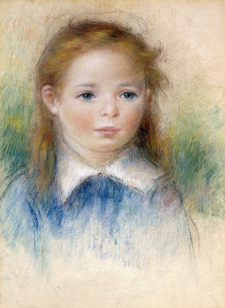 Portrett av en jente; Portrett av en liten jente, av Pierre Auguste Renoir