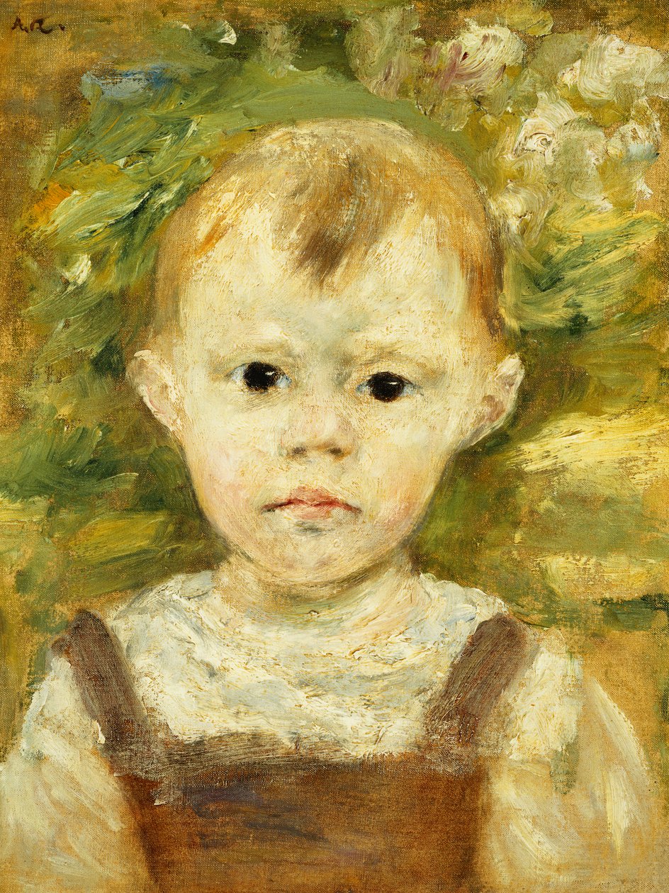 Portrett av en liten gutt; Portrett av en liten gutt, ca. 1880 av Pierre Auguste Renoir