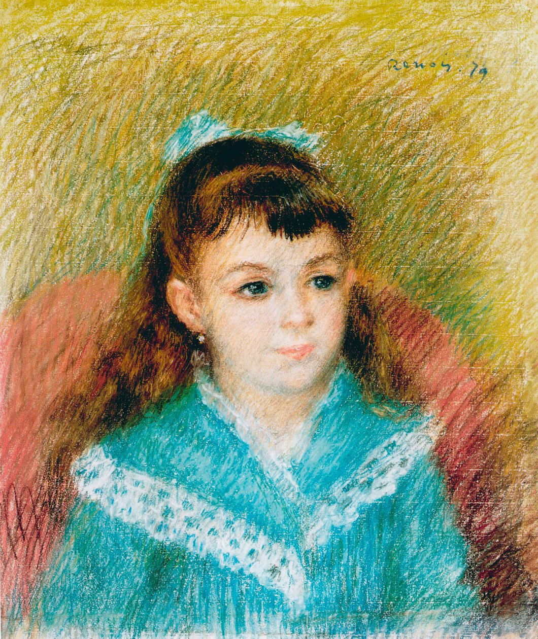 Portrett av en ung jente Elisabeth Maître, 1879 av Pierre Auguste Renoir
