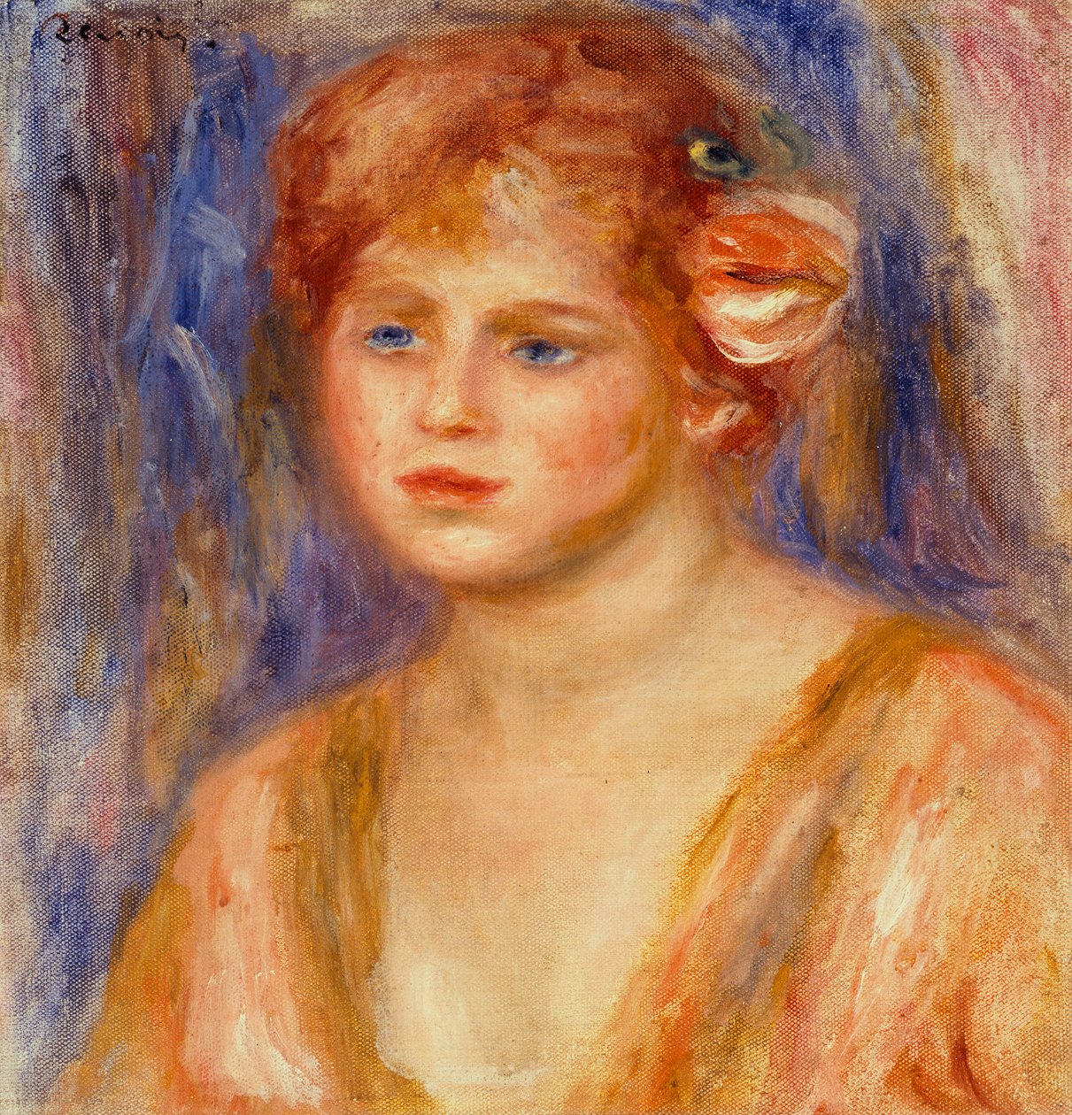 Portrett av en ung jente av Pierre Auguste Renoir