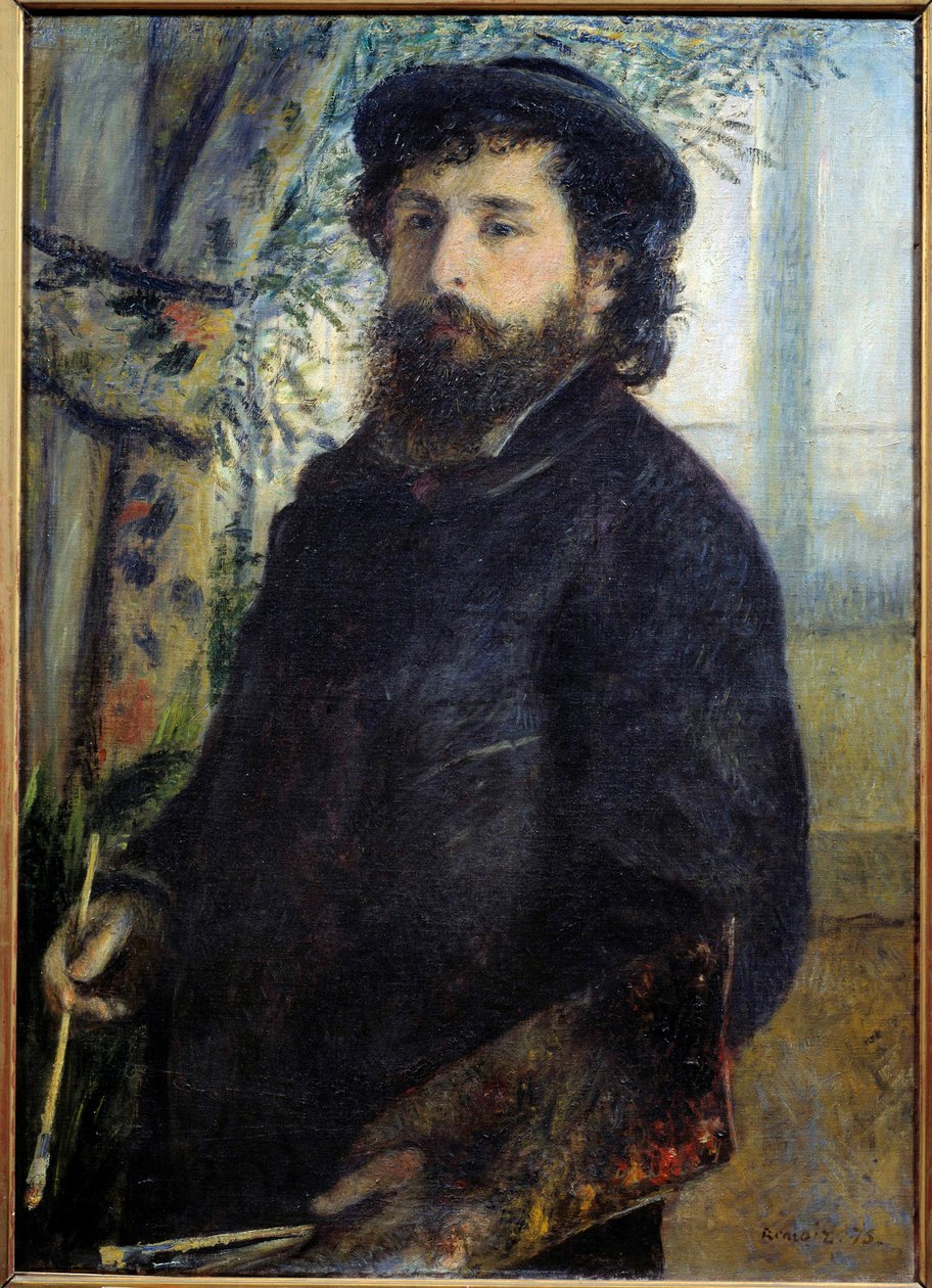 Portrett av maleren Claude Monet (1840-1926) Maleri av Pierre Auguste Renoir (1841-1919) 1875 Søn. 0,85x0,6 m Paris, musee d