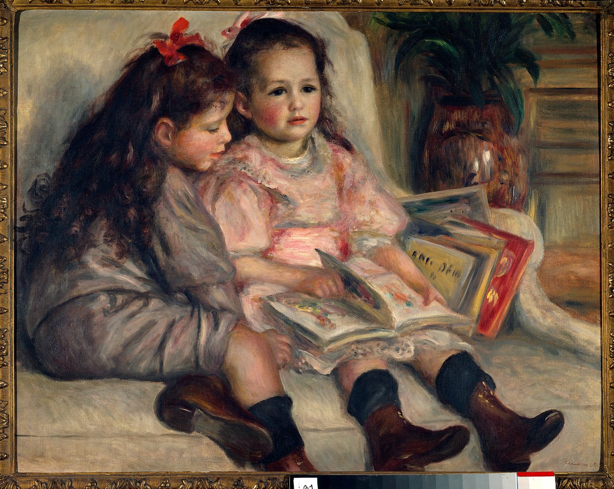 Portretter av barn (barna til Martial Caillebotte). 1895 av Pierre Auguste Renoir