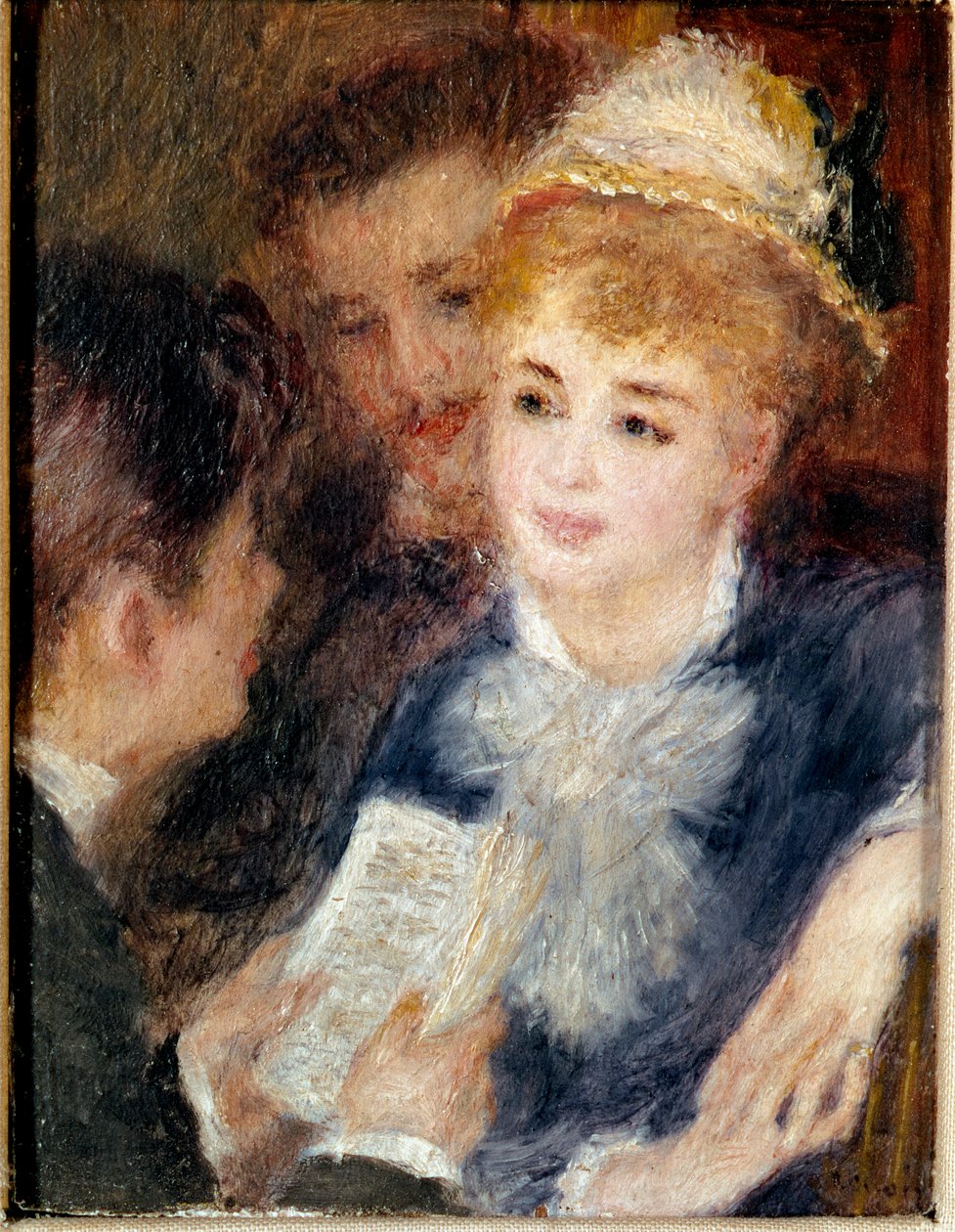 Leser rollen. Maleri av Pierre Auguste Renoir (Pierre-Auguste av Pierre Auguste Renoir