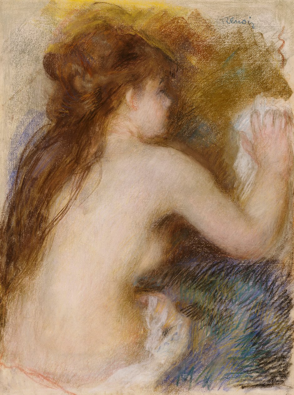 Bakfra av en naken kvinne, ca. 1879 av Pierre Auguste Renoir