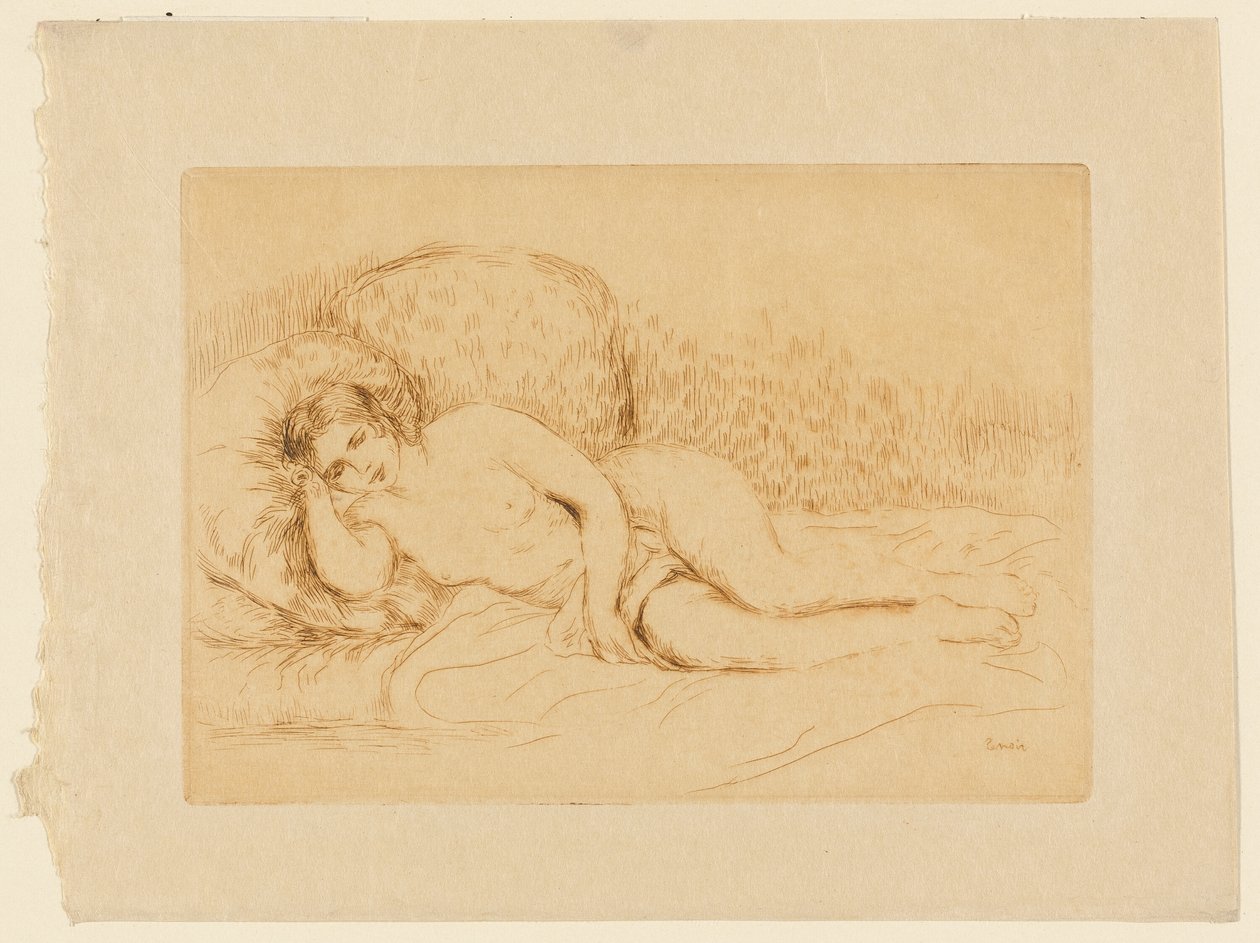 Liggende naken av Pierre Auguste Renoir