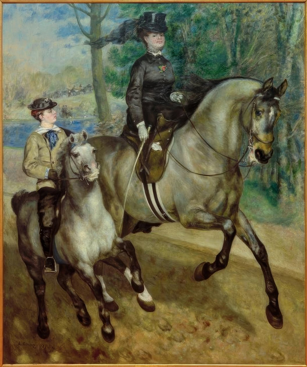 Rytter i Bois de Boulogne av Pierre Auguste Renoir