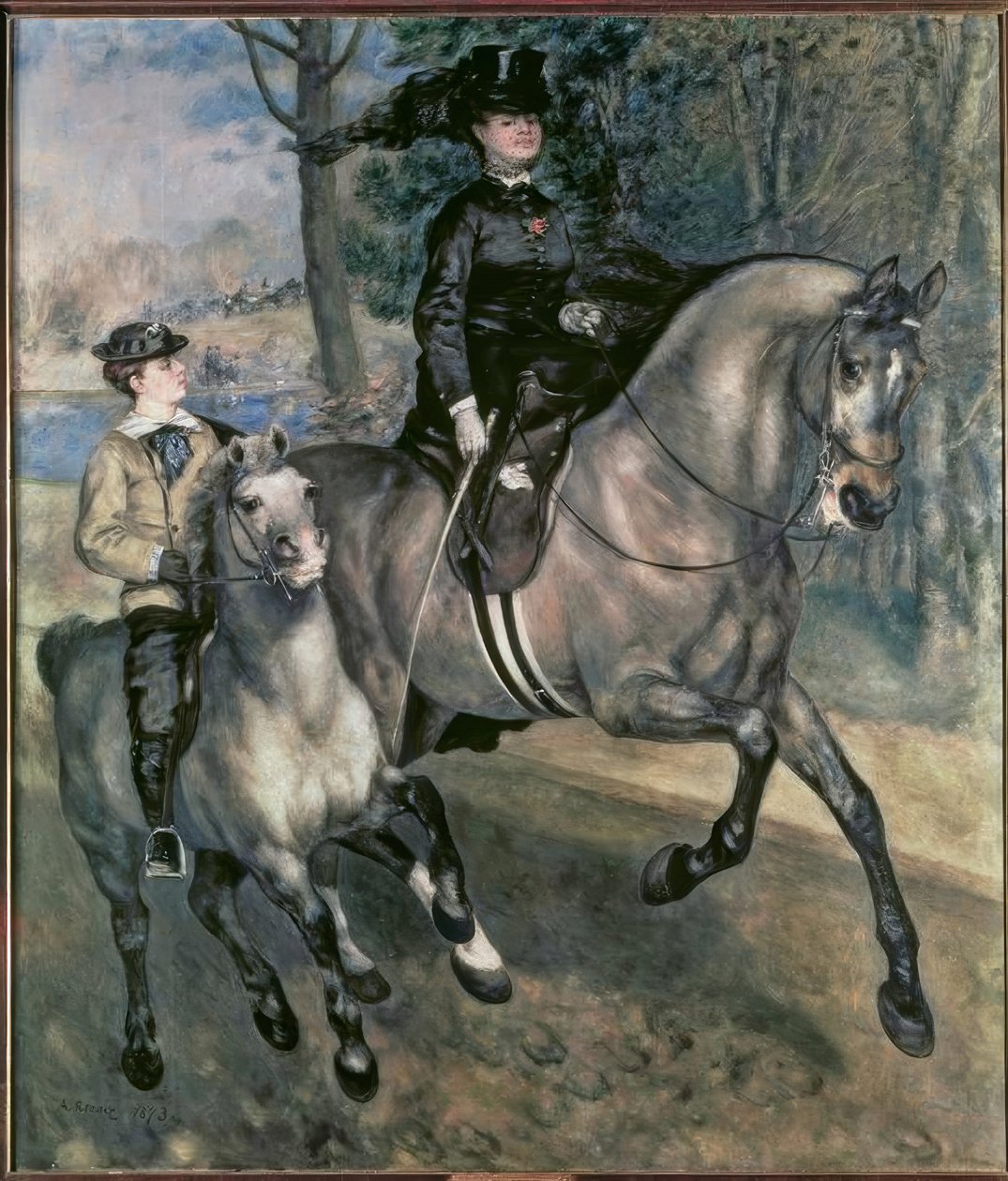 Rytter i Bois de Boulogne av Pierre Auguste Renoir