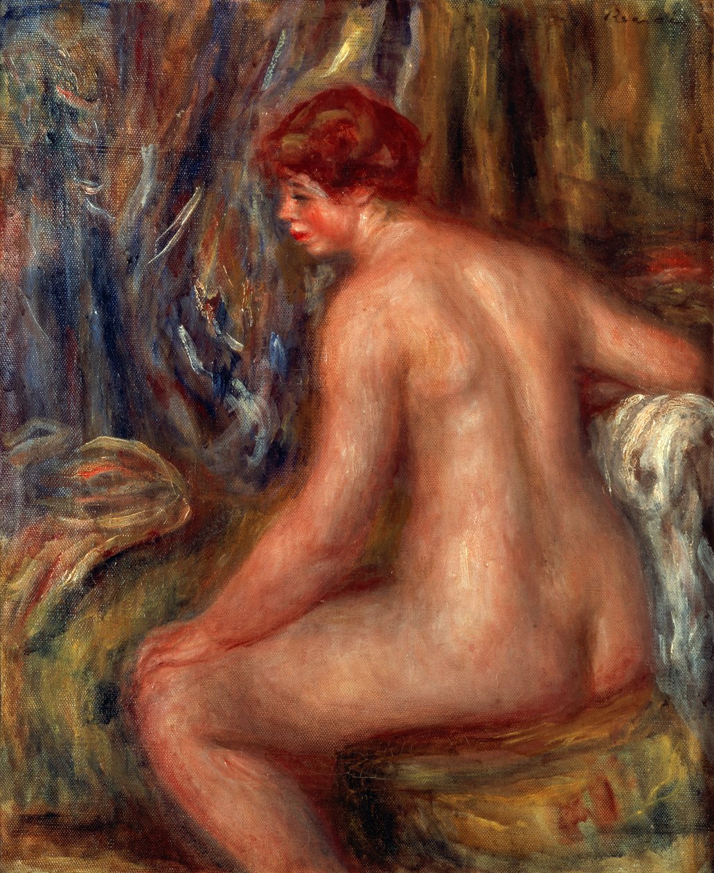 Sittende badende av Pierre Auguste Renoir