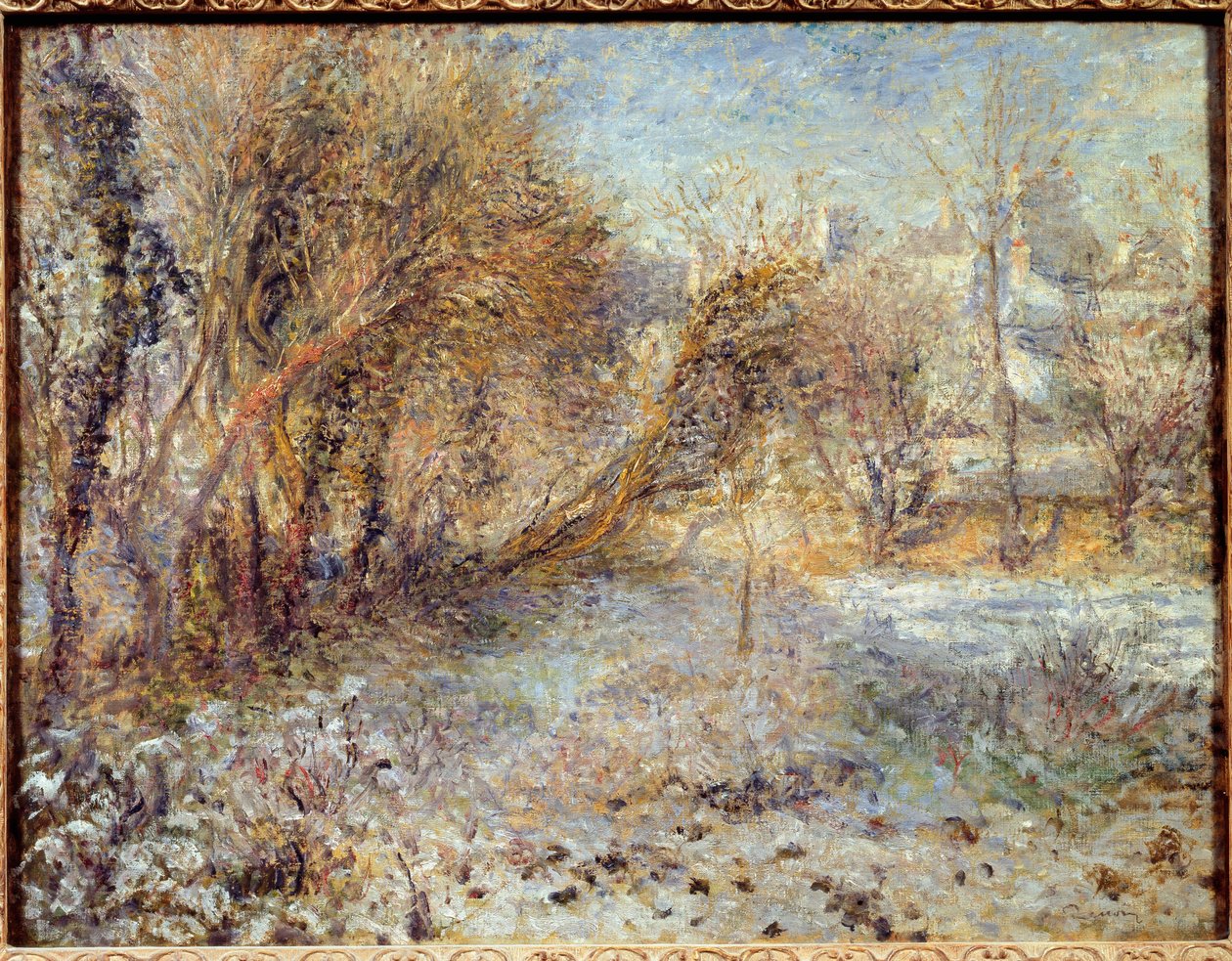 Snølandskap av Pierre Auguste Renoir