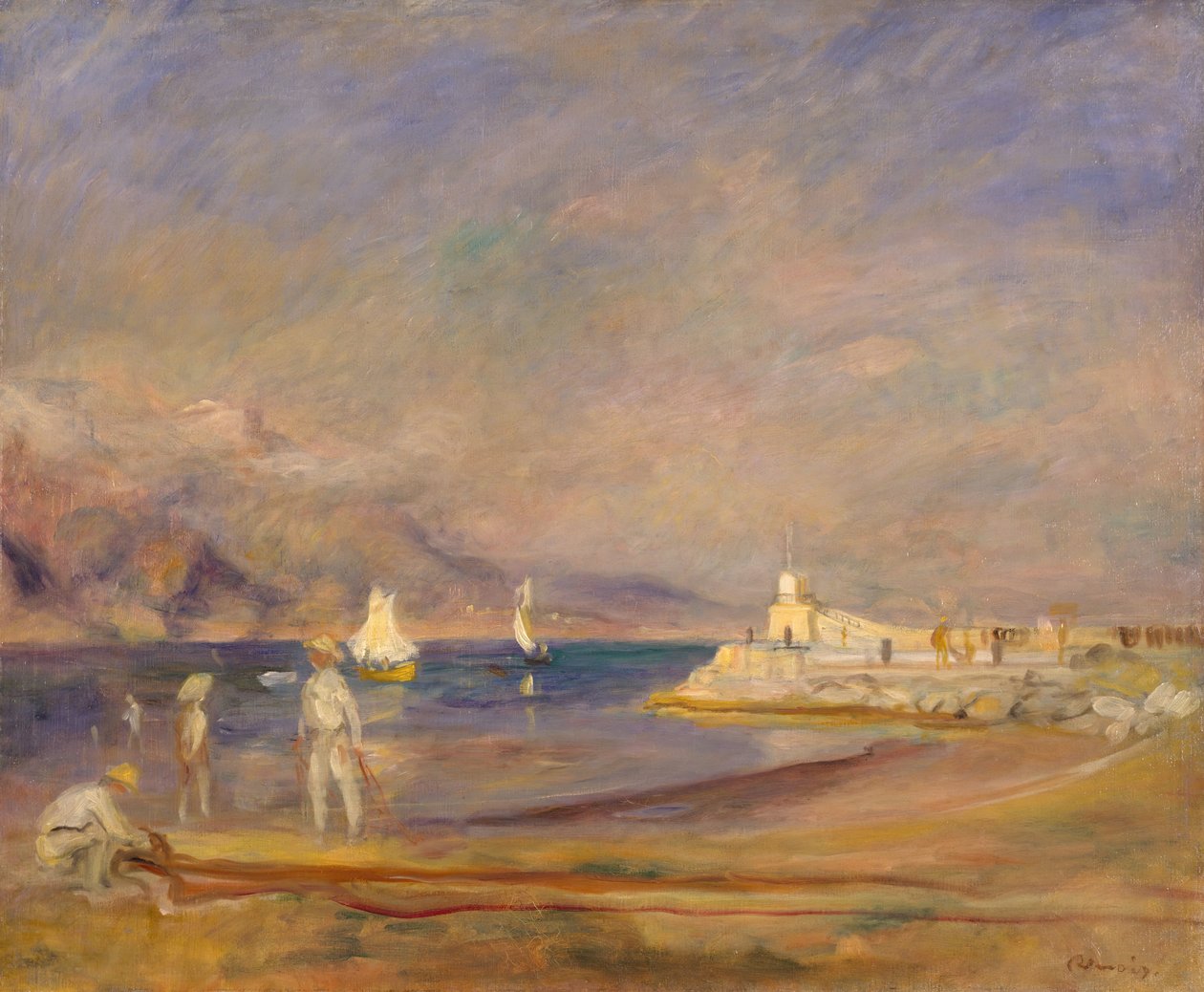 St Tropez, Frankrike, 1898-1900. av Pierre Auguste Renoir