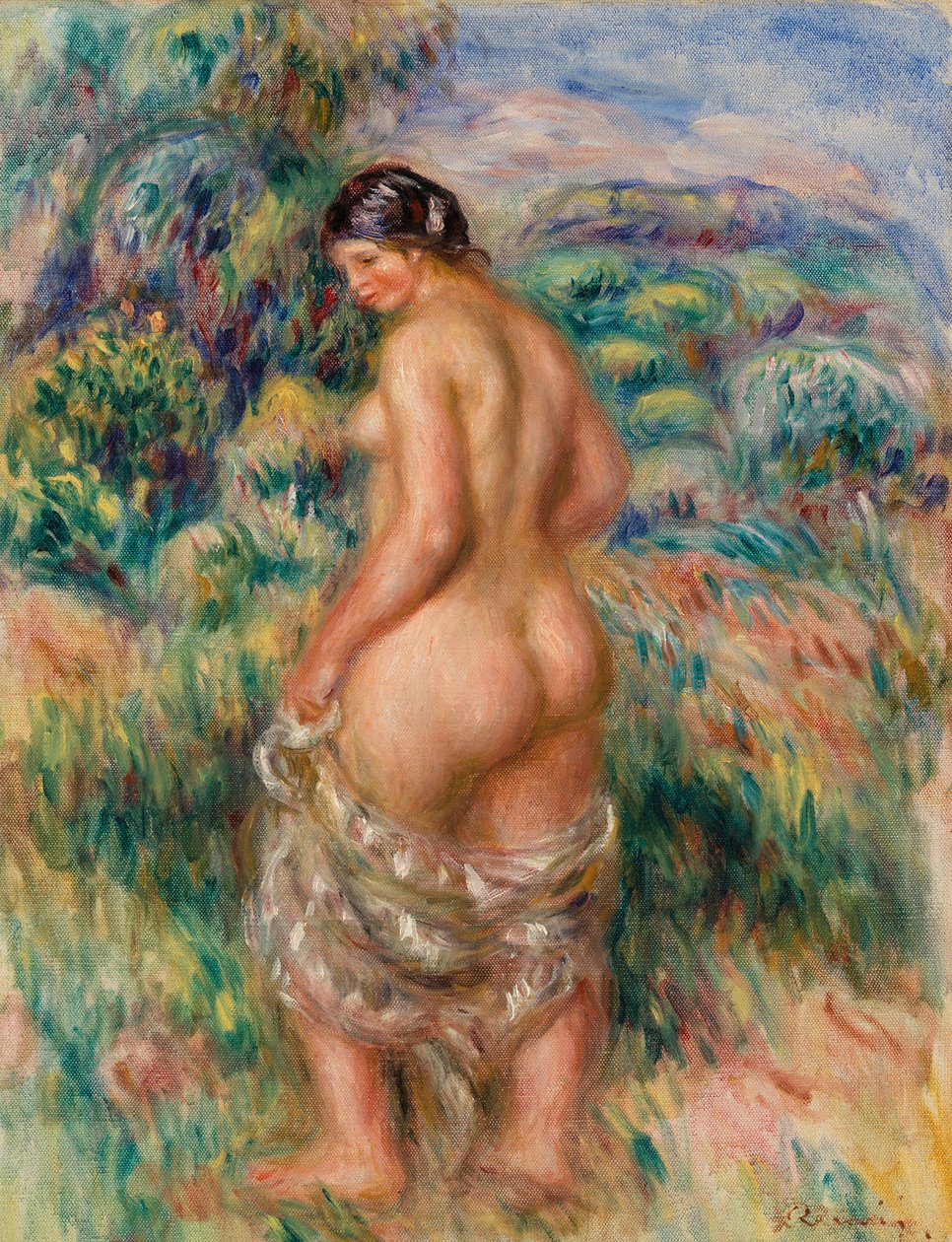 Stående Bader av Pierre Auguste Renoir