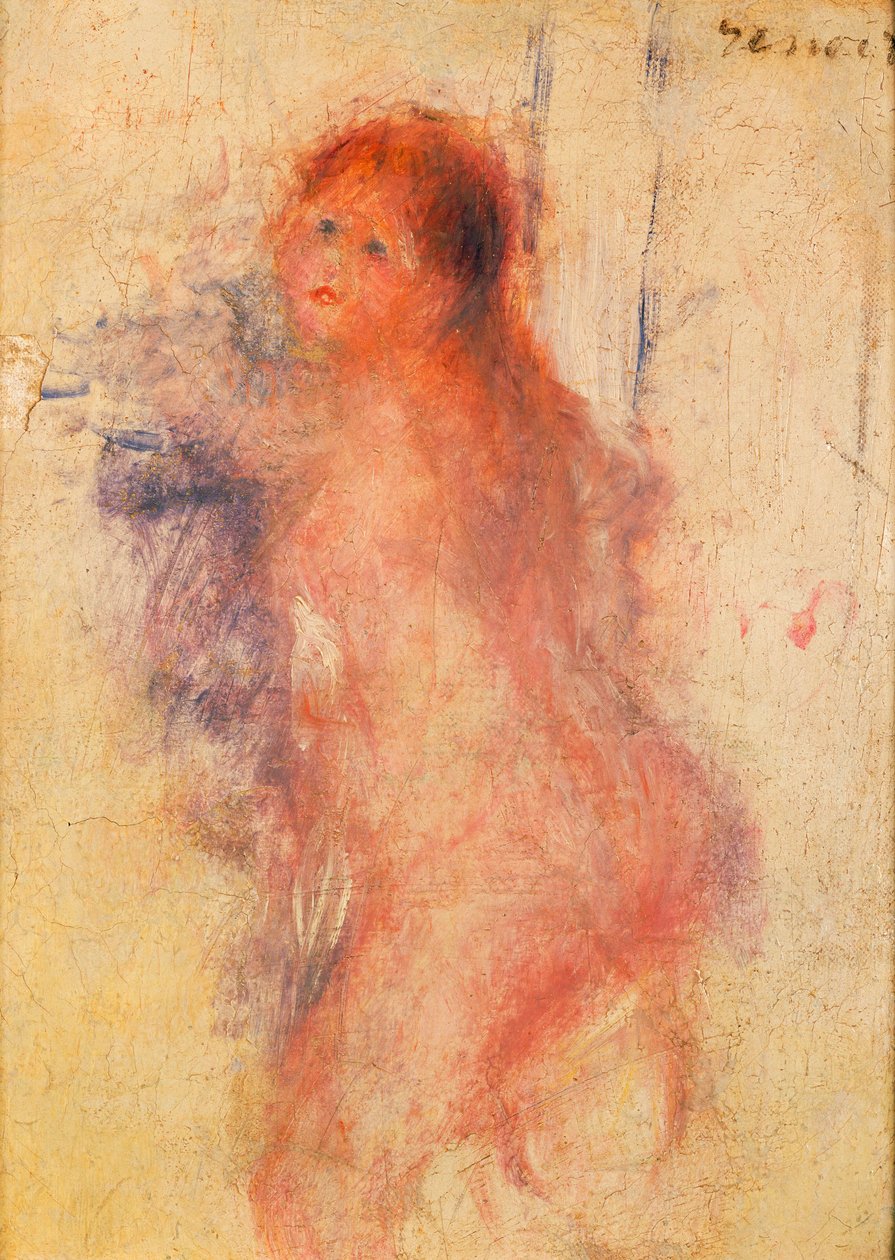 Stående naken kvinne av Pierre Auguste Renoir