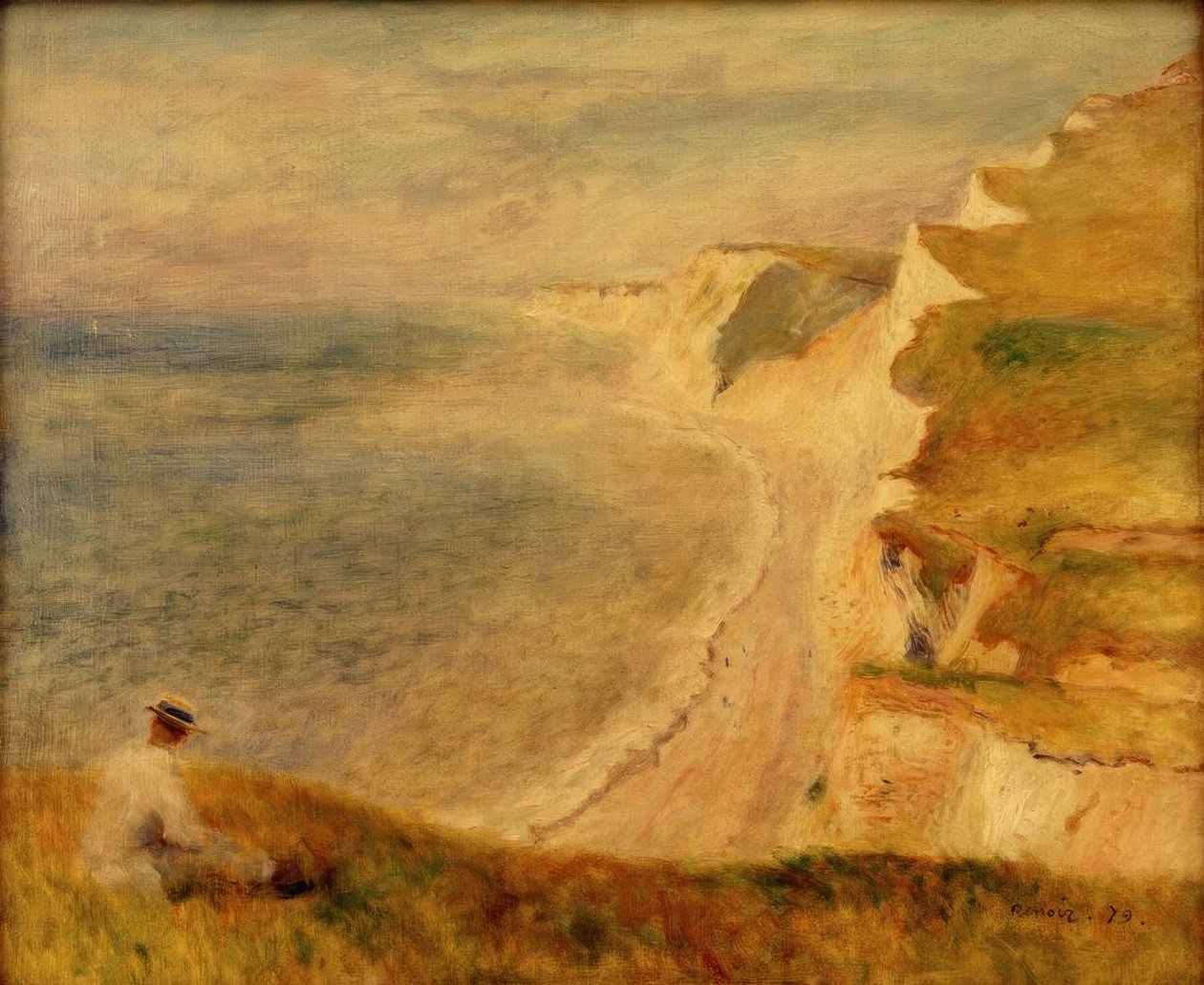 Klipper ved Pourville av Pierre Auguste Renoir