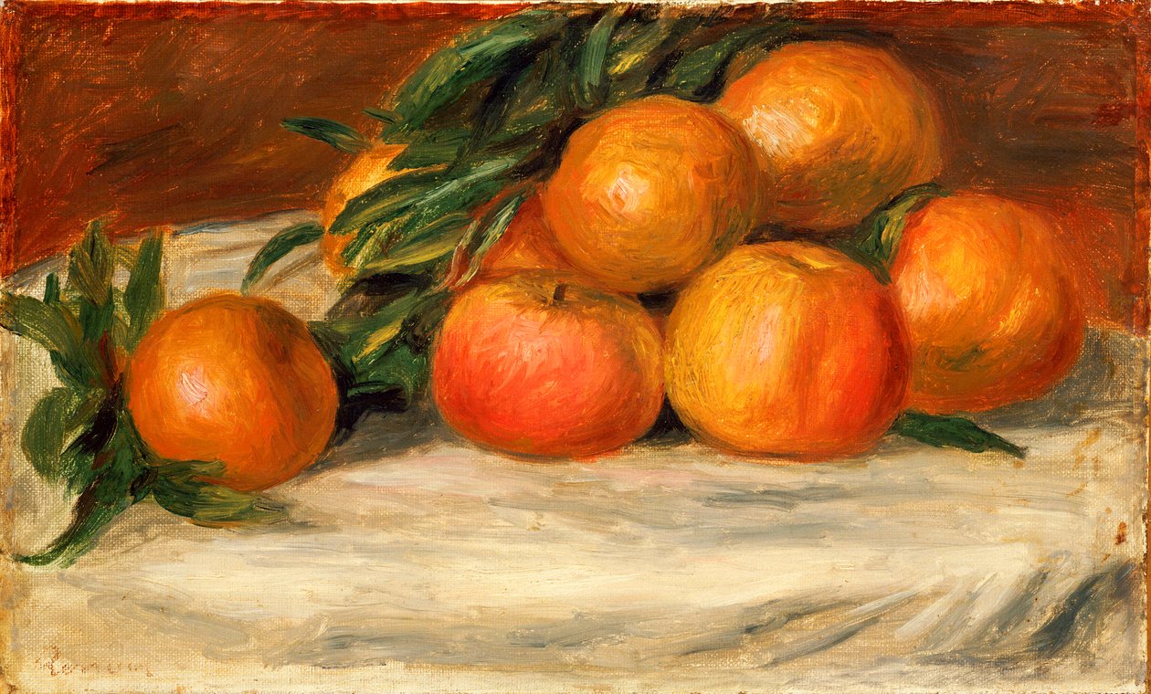 Stilleben med epler og appelsiner, ca. 1901 av Pierre Auguste Renoir