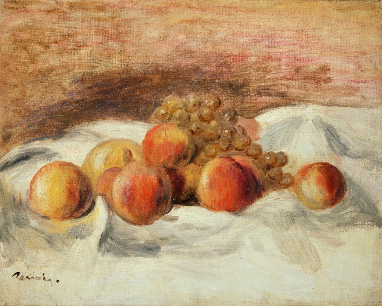 Stilleben med fersken av Pierre Auguste Renoir