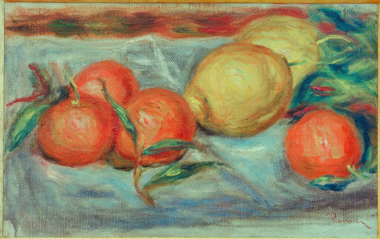 Stilleben med sitrusfrukter av Pierre Auguste Renoir