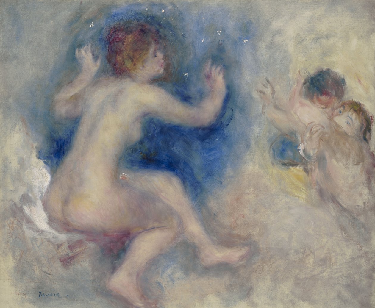 Studie for "Scene fra Tannhäuser, tredje akt", 1879 av Pierre Auguste Renoir