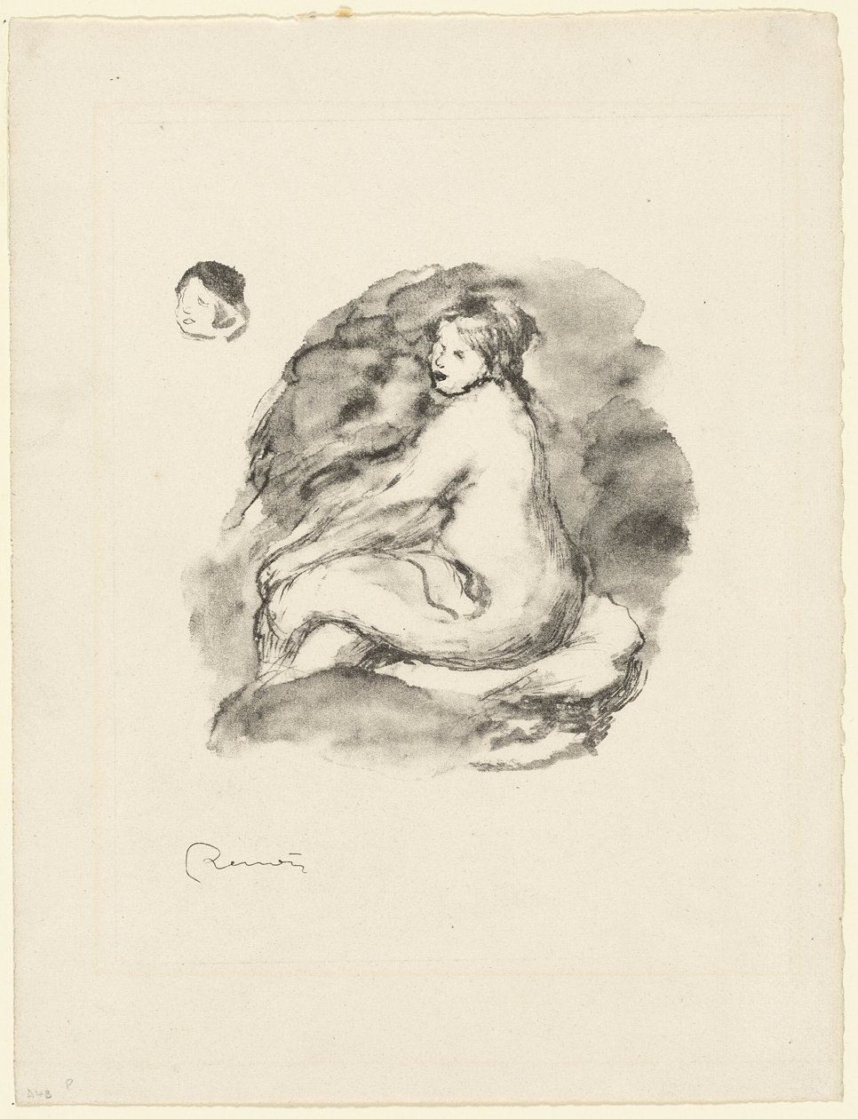 Studie av en sittende naken kvinne, variant av Pierre Auguste Renoir