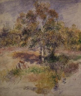 Studie av et tre av Pierre Auguste Renoir