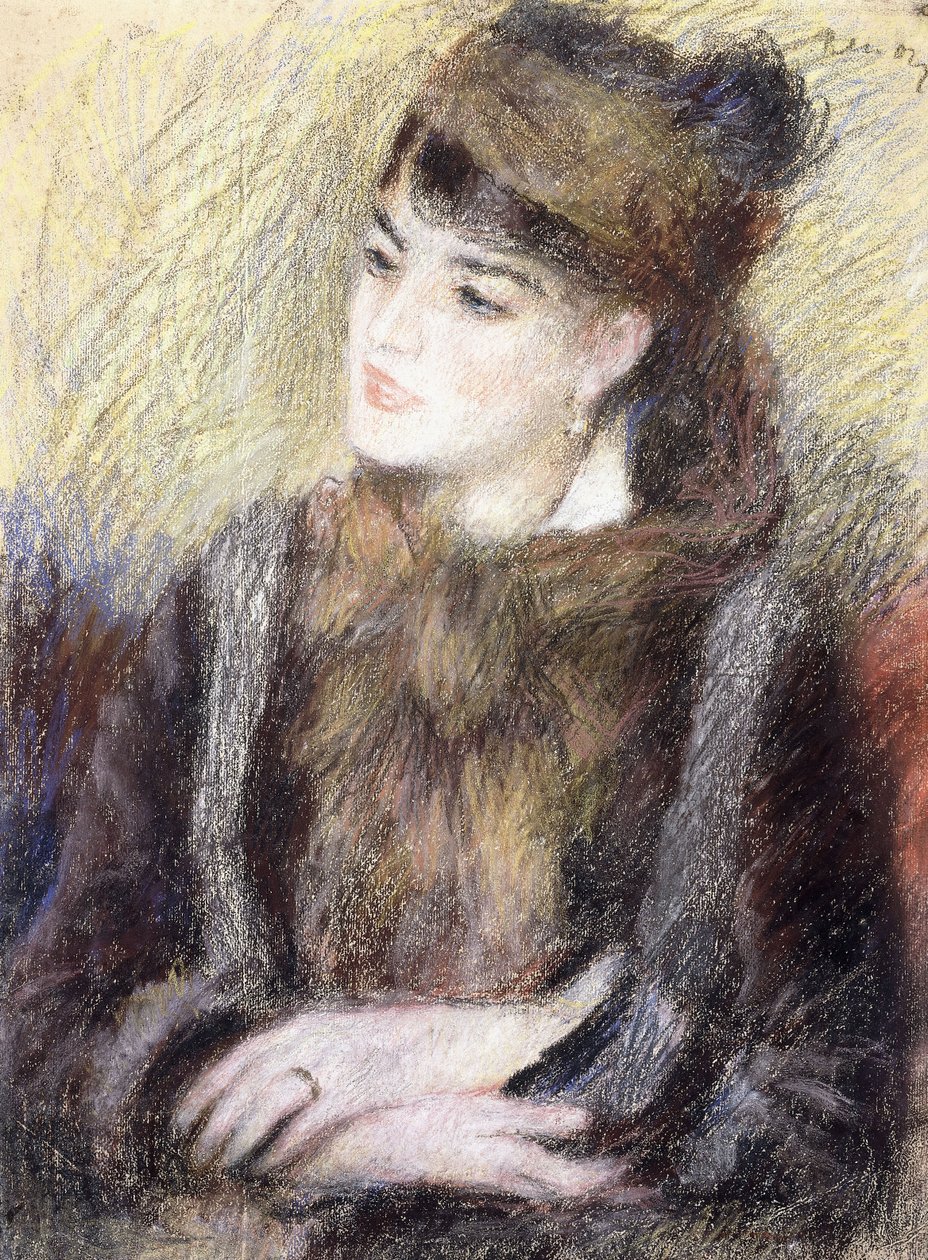 Studie av en kvinne, av Pierre Auguste Renoir