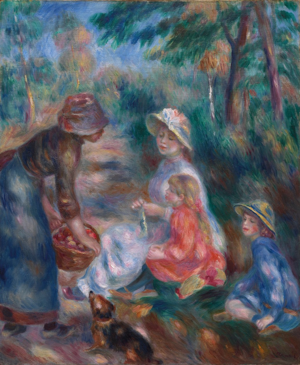 Apple-selgeren, ca. 1890. av Pierre Auguste Renoir