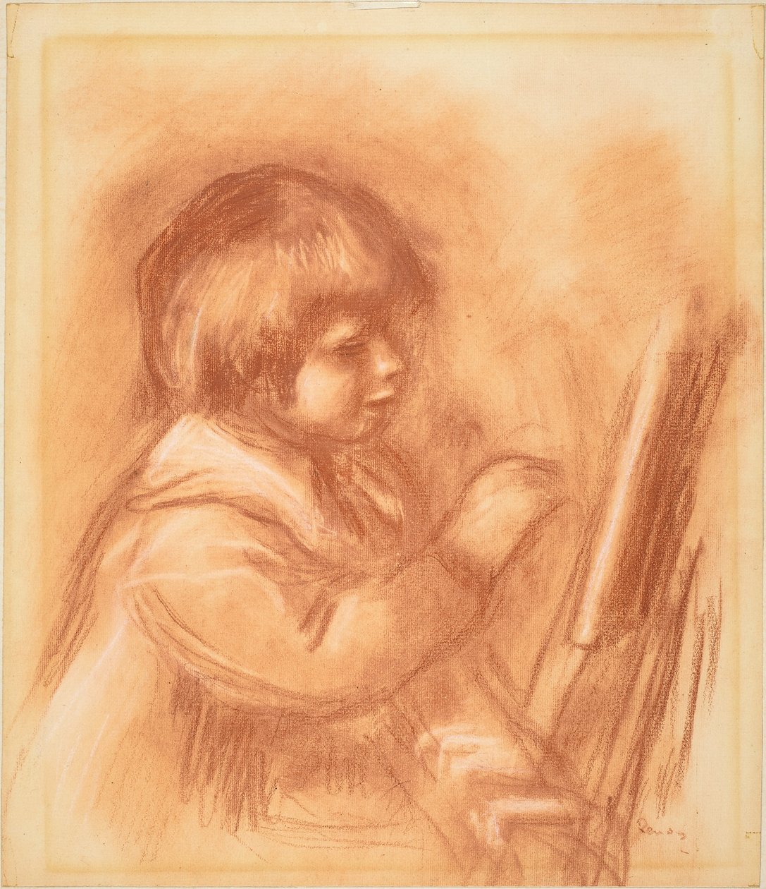 Kunstnerens sønn Claude eller Coco, ca. 1906. av Pierre Auguste Renoir
