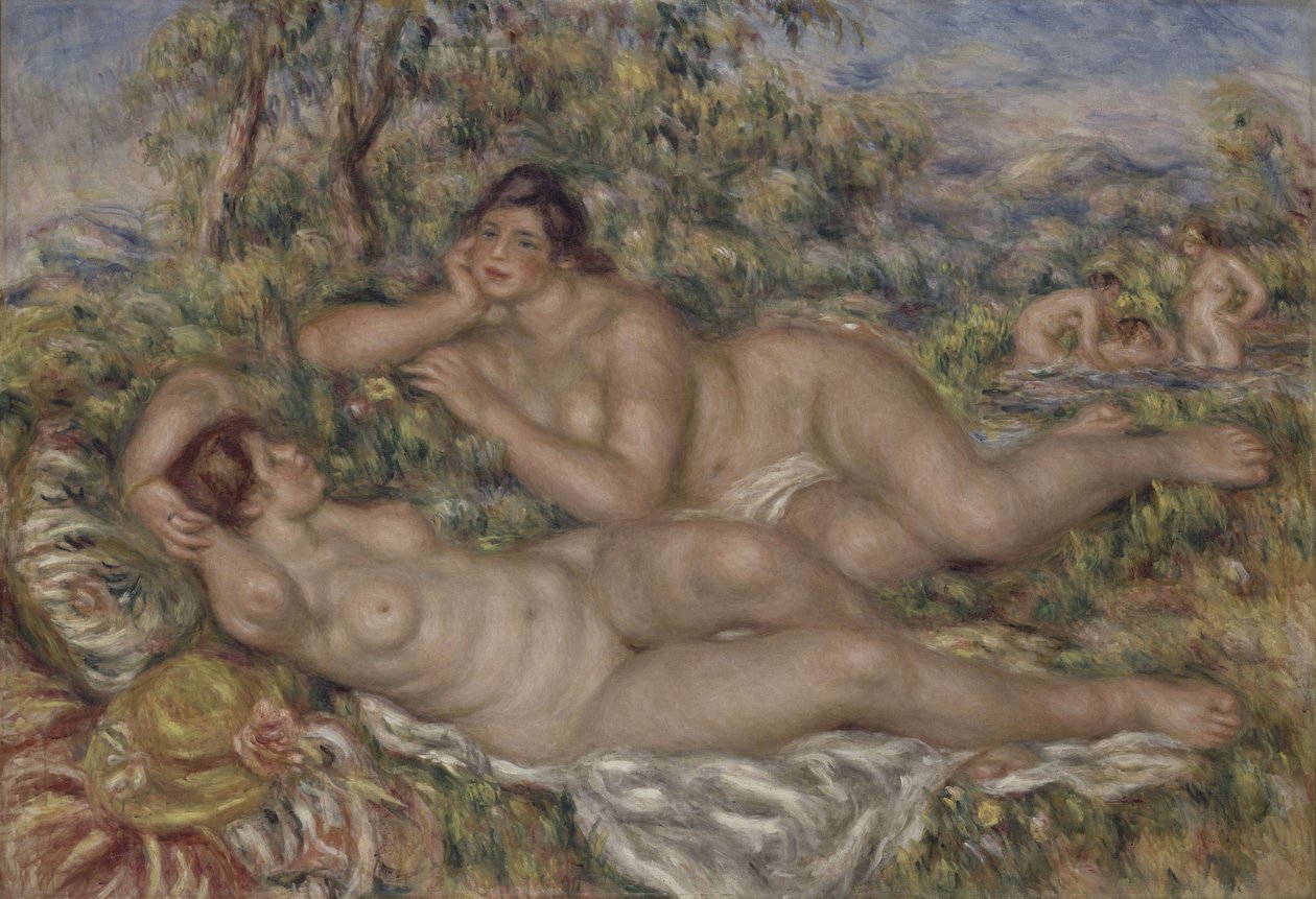 Baderne, 1918-1919 av Pierre Auguste Renoir